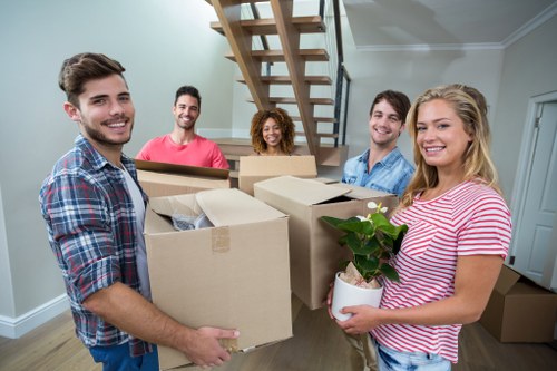 Man and van moving service in Southcroydon with a van ready for loading