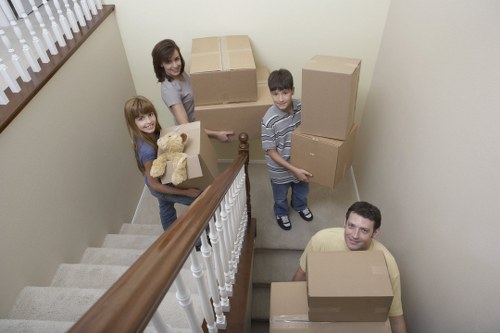 Packing and organising items for a flat removal in Southcroydon